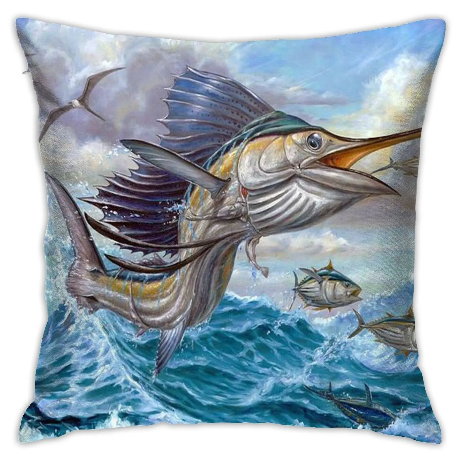 

Free Shipping 3d Printing Custom Home Decoration Fish Pillowcase