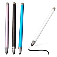 universal dual head anti fingerprint soft tip capacitive touch screen stylus pen for touch screen smartphones and tablets
