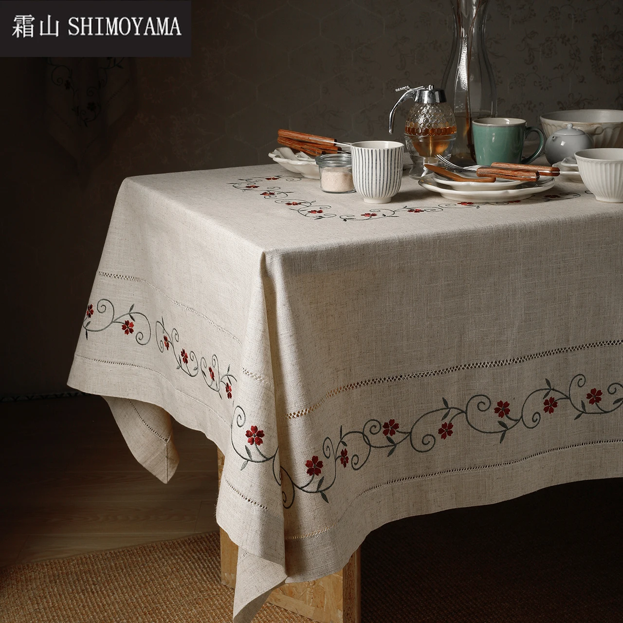 

SHIMOYAMA Tablecloth Rectangular Linen Table Cover Mat Living Room Dinner Table Kitchen Furniture Home Decorative Table Cloth