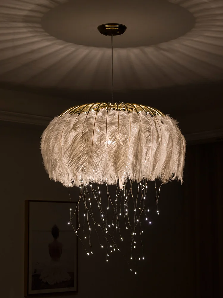 Подвесной светильник Firefly современный Романтический светодиодный в виде пера