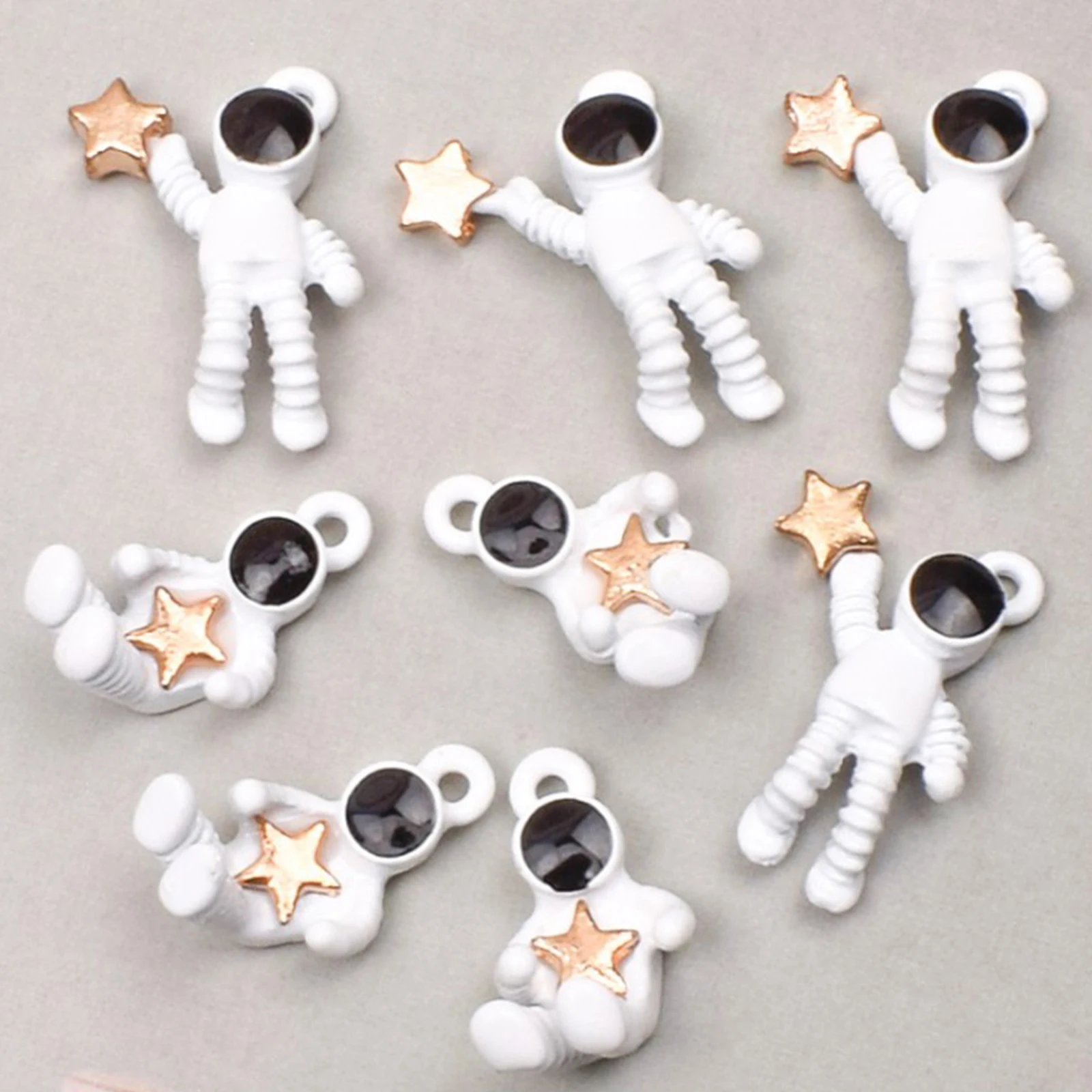 

10pcs Asymmetric Pentagram Contracted Earrings for Girls Space Astronauts Stud Earrings Fashion Star Women's Earrings Party gift