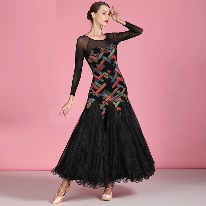 Платье waltz женское платье для бальных танцев костюм танго бальное Женская Одежда