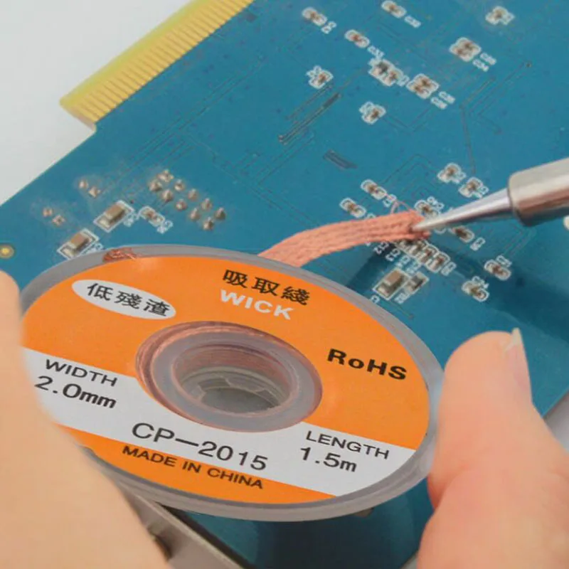 Оловянная лента для снятия припоя 2 0 мм х 1 5 м | Инструменты