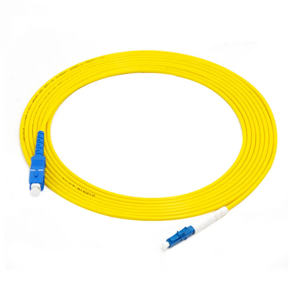LC/ UPC-SC /UPC Fiber Optic Patch Cord Simplex Single Mode Cord Diameter 3mm Length 1M 2M 3M or Accept Customization