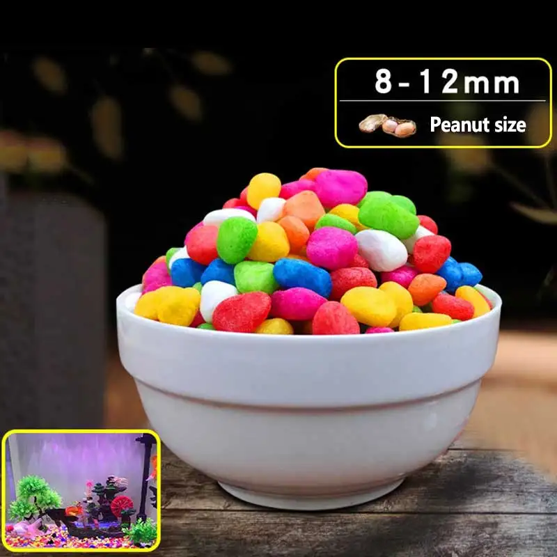 Цветочный горшок 100 г декоративный красочный камень украшение для садоводства