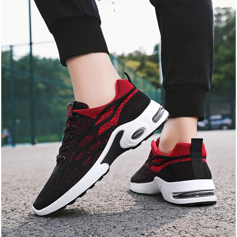 

Men's shoes spring and autumn new men's shoes breathable lace-up running shoes Korean light casual air cushion sports shoes men