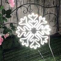 personalized custom neon light sign led christmas snowflake gift commercial christmas decoration for bar store restaurant