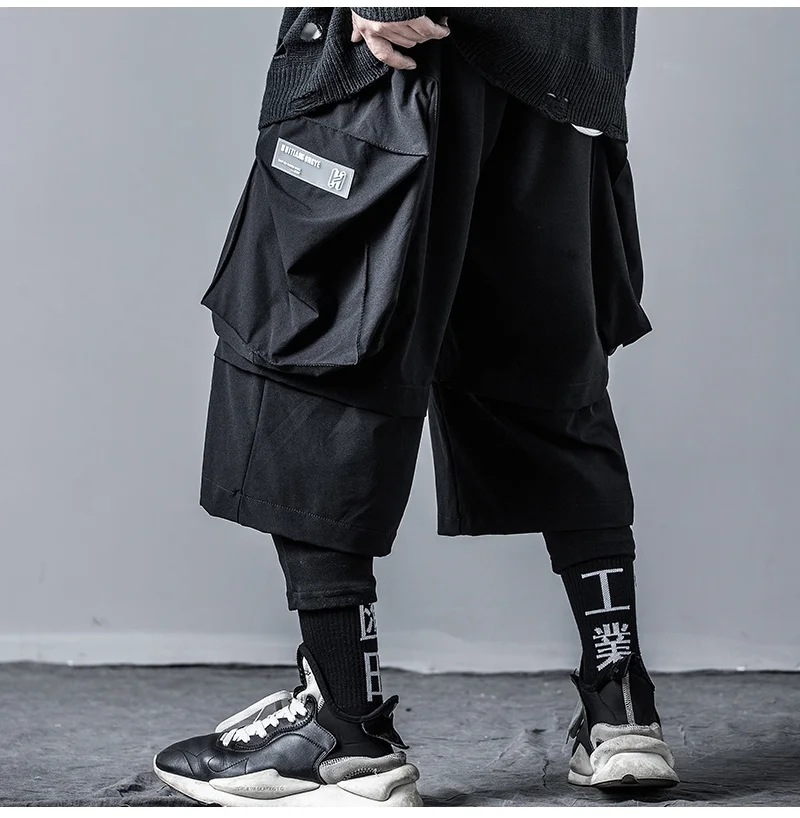 Мужские брюки карго в стиле хип хоп уличная одежда из 2 предметов султанки с