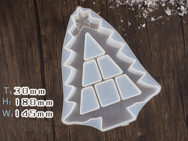 

Christmas Tree Storage Box DIY Resin Mold Silicone Dried Flower Resin Decorative Craft Epoxy Resin Molds for Jewelry Cosmetics