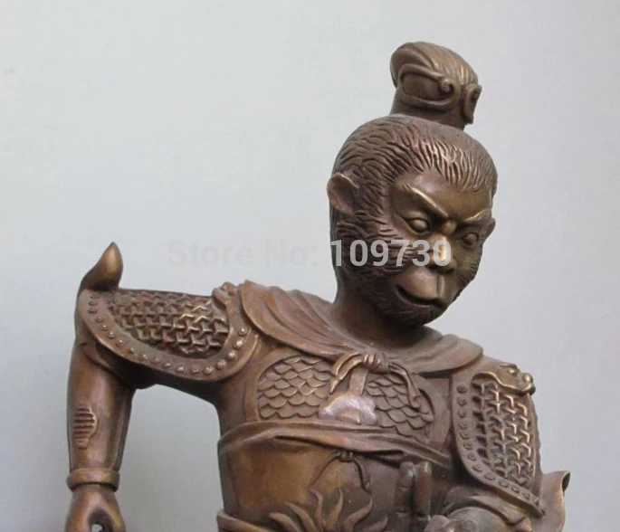 001647 19&quotChinese Year Zodiac Animals Bronze Monkey King Son Goku Sun Wukong Statue (A 0319 discount 35%) | Дом и сад