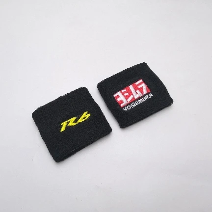 2 Pieces Мотоцикл YZF R6 тормозной резервуар носок жидкости масляный бак чашки крышка рукав для Yamaha R6 черный и желтый - Цвет: 2 Pieces