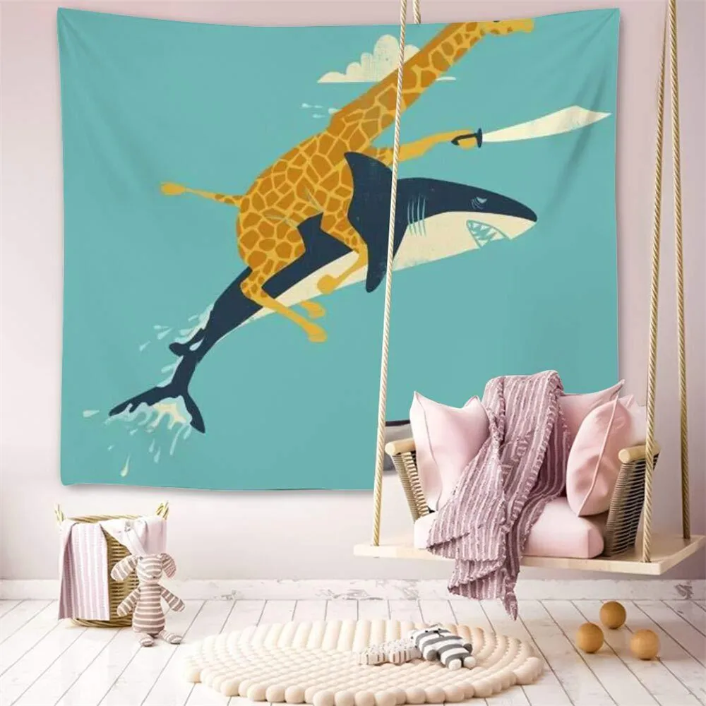 Гобелен в японском стиле настенные украшения для серфинга рыбы канагава