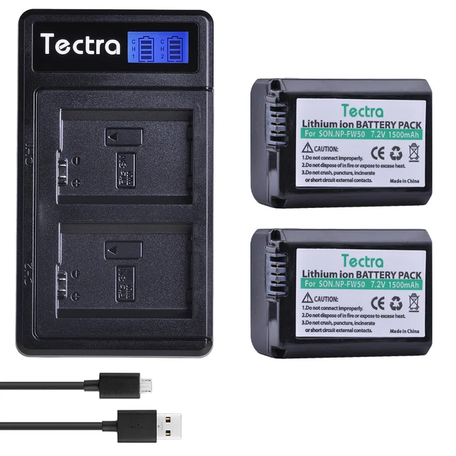 

Аккумуляторная батарея 7,2 в 1500 мА · ч NP-FW50 NP FW50 + двойное зарядное устройство USB со светодиодной подсветкой для Sony A6000 A6400 A6300 A6500 A7 A7II A7RII A7SII A7S A7S2...