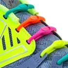 12 шт., силиконовые эластичные шнурки для кроссовок, без завязывания
