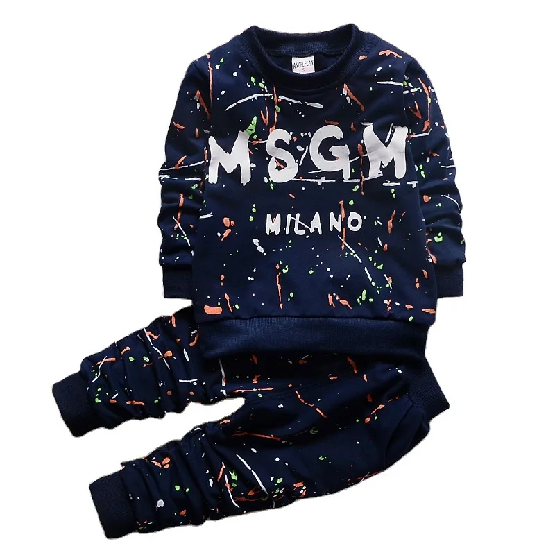 

Spring Autumn Baby Cotton Clothing Sets Fashion Children Boys Girls Cartoon T-shirt Pants 2Pcs/Sets Toddler Casual Tracksuits