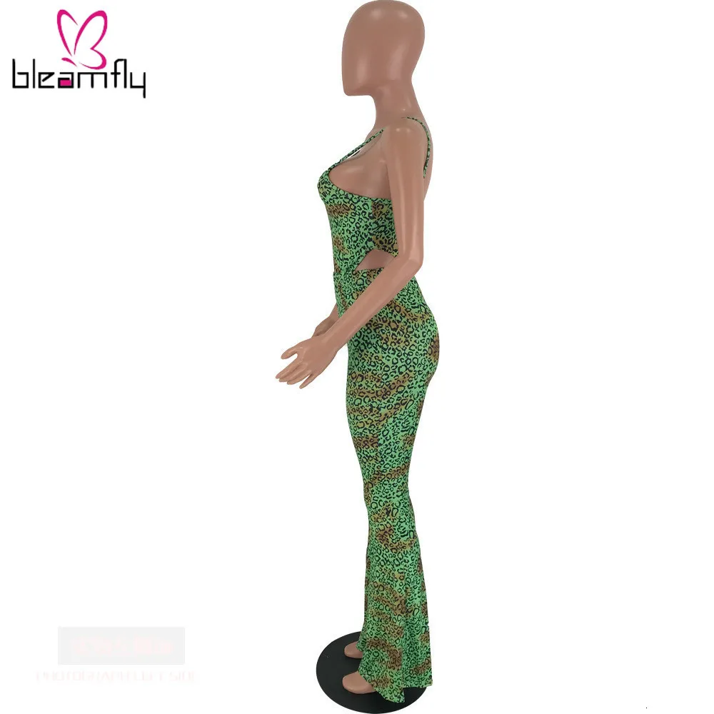 Новинка женский леопардовый костюм на бретельках широкие брюки комплект из двух
