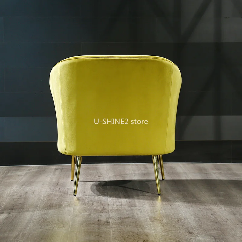 U-BEST Европейский Стиль удобные одноместное кресло в форме яйца из золотистого