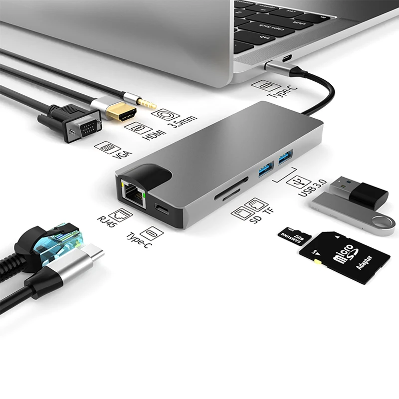 USB C HUB Type C To 4K HDMI PD 87W Adapter RJ45 For MacBook Pro Huawei Mate USB Splitter USB HUB 3 0 For Type C Laptop
USB C HUB Type C To 4K HDMI PD 87W Adapter RJ45 For MacBook Pro Huawei Mate USB Splitter USB HUB 3 0 For Type C Laptop