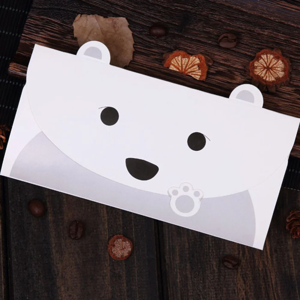 

12Pcs Lovely Cartoon Animal Design Letter Paper Greeting Cards for Children