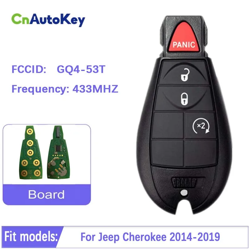 

CN086019 GQ4-53T для Jeep Cherokee 2014-2019 4-Btn FOBIK (OEM) PCF7961A 433 МГц