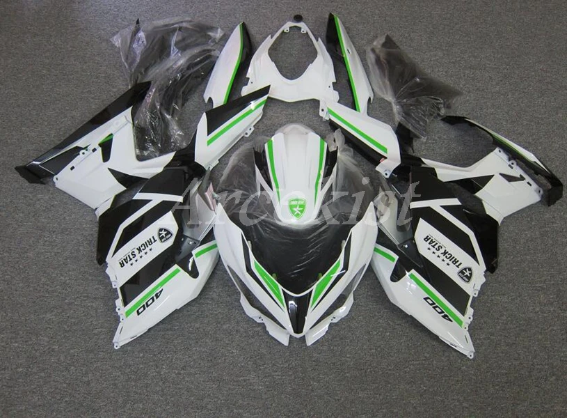 

Комплект обтекателей из АБС-пластика Ninja400 для Kawasaki Ninja400 Ninja 400 2018 2019 2020 18 19 20, черный и белый цвета