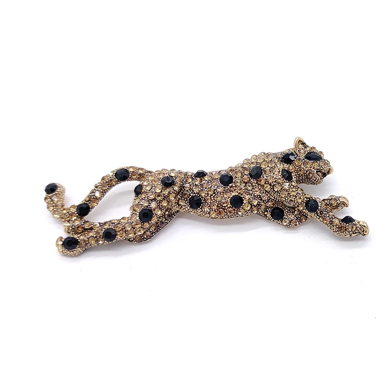 

PD BROOCH New Running Leopard Animal Carnivore High-end Clothing Accessories Men's Domineering Brooch
