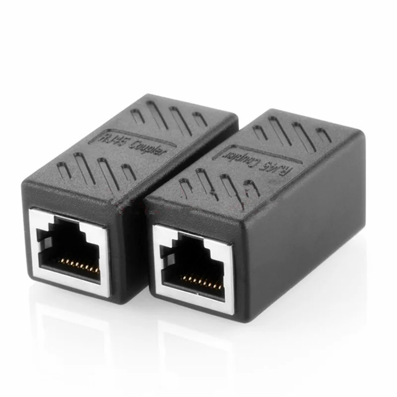 Соединитель RJ45 для ethernet-кабеля 2 шт. соединитель локальной сети встраиваемый