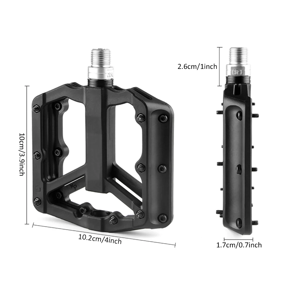 

Mountain Bike Pedals Platform Bicycle Flat Alloy Pedals Sealed Bearings Pedals Non-Slip Alloy Flat Pedals Bicycle Accessories