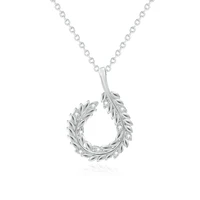 s925 sterling silver wheat ear necklace female country style simple fashion clavicle chain
