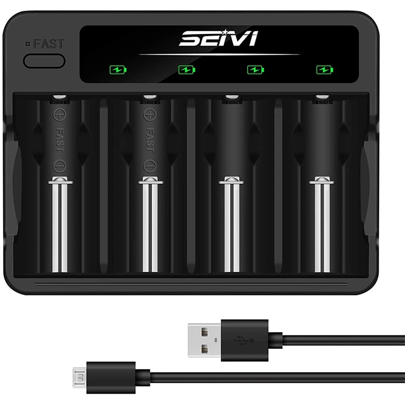 

Quality SEIVI Universal Battery Charger For Nimh Nicd C D AA AAA Batteries With LED Indicator And Overcharge Prevention