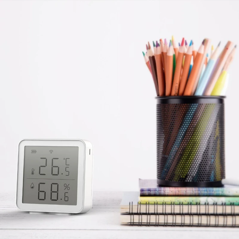 

WIFI Temperature And Humidity Sensor With LCD Screen Display Home Temperature