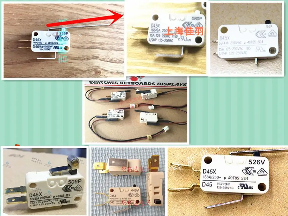 1 шт различные спецификации D45X D459 V3AA микропереключатель 16A 250V|microswitch|microswitch 16a |