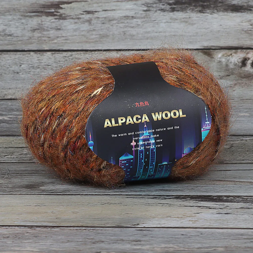 Красочные Alpacawool ручной вязки пальто свитер шарф линии из толстой шерсти инновационные и удобные товары для дома
