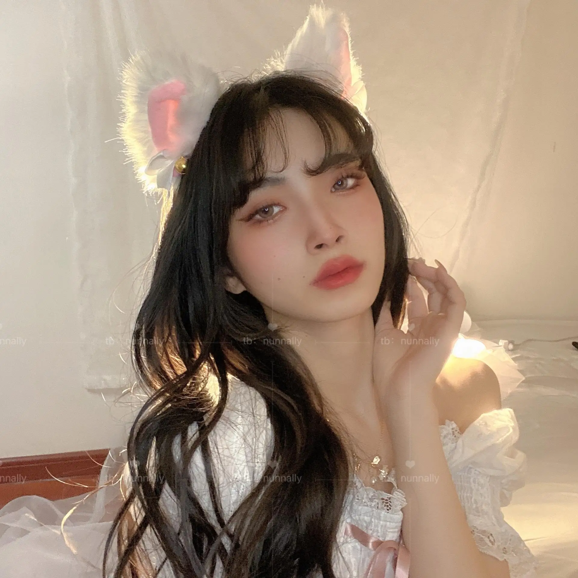 

New Plush Cat Ears Rabbit Ears Hairpin Women Scrunchies Headband Hair Band Fashion Hair Accessories Photo Tool