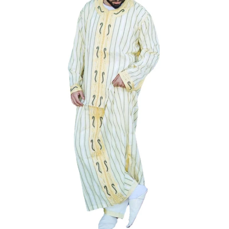 Рамадан мусульманское платье Abayas Дубай Повседневный кафтан женские костюмы с