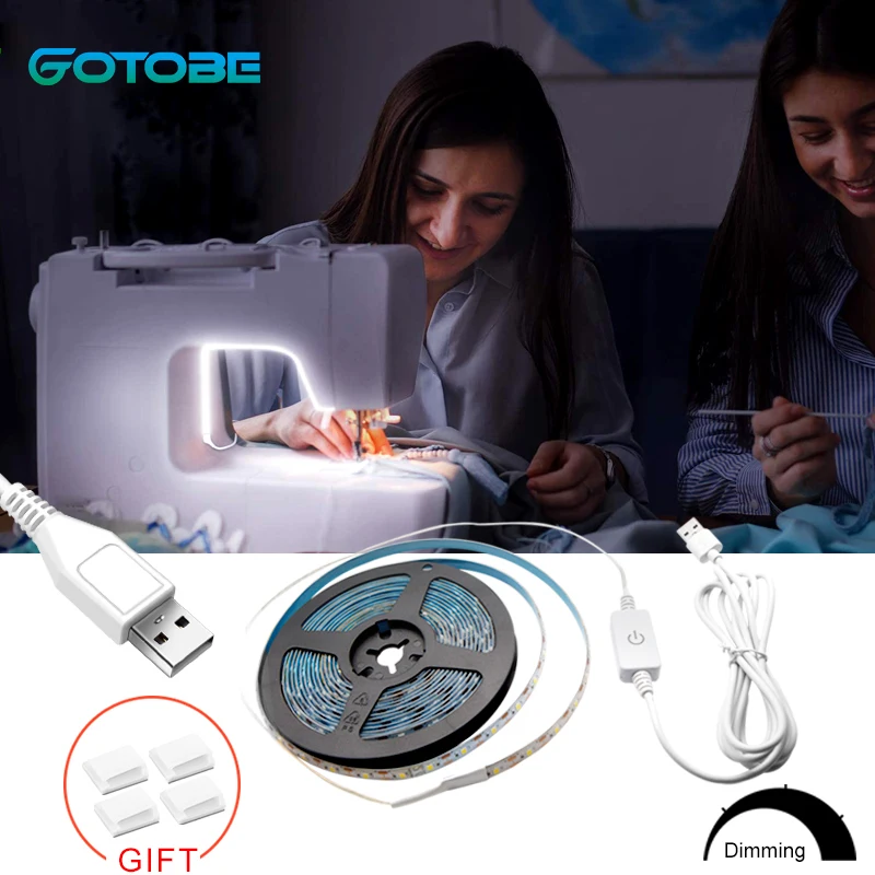 Sewing Machine Light USB Dimmable LED Strip 60LEDs/1m Waterproof Flexible Touch light Fits All | Лампы и освещение
