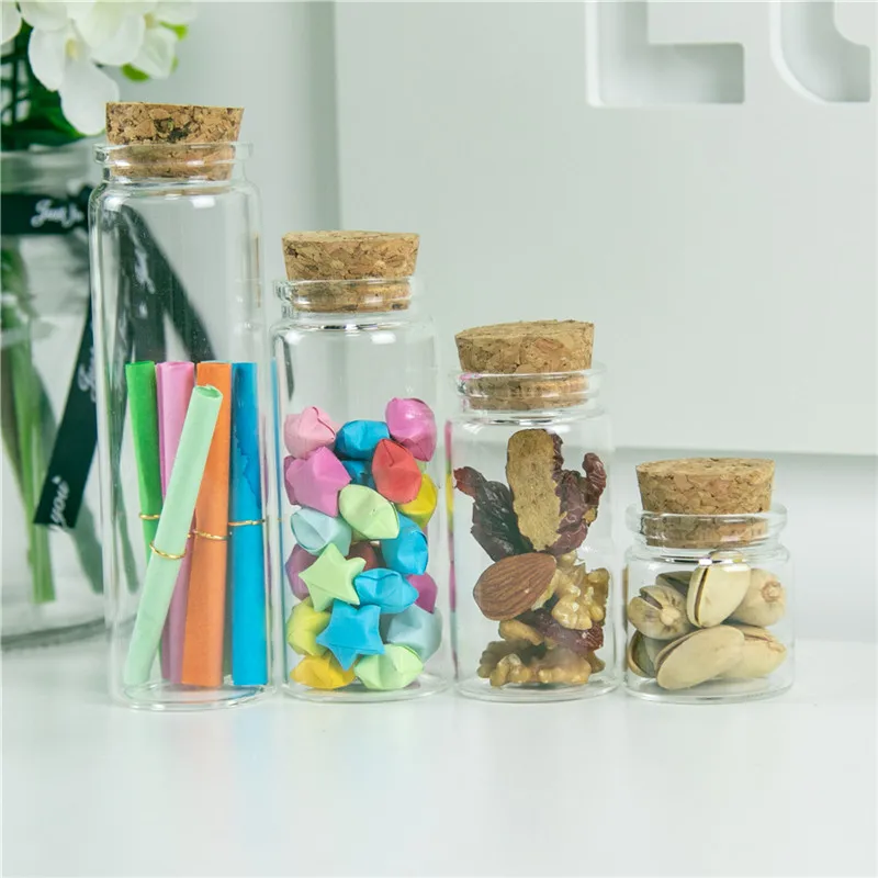 24 шт. стеклянные бутылки для украшения праздника 20 мл 50 65 90