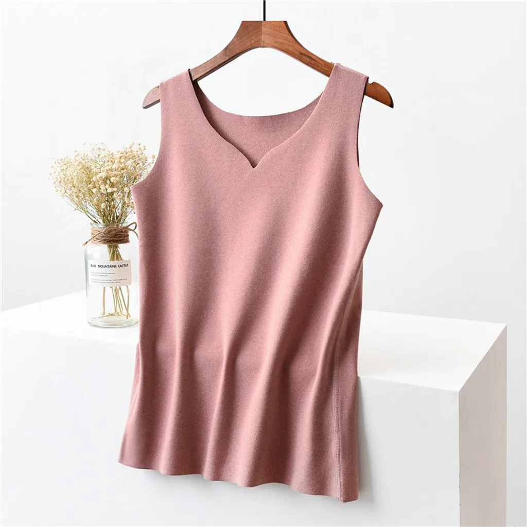 Женский укороченный Топ с V-образным вырезом хлопковая рубашка без рукавов