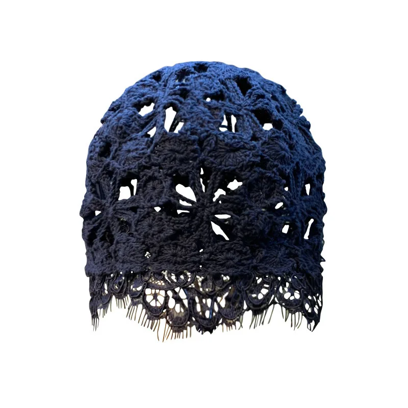 

Hat Women's Hand Woven Lace Lace Hollowed Out Breathable Four Season Hat
