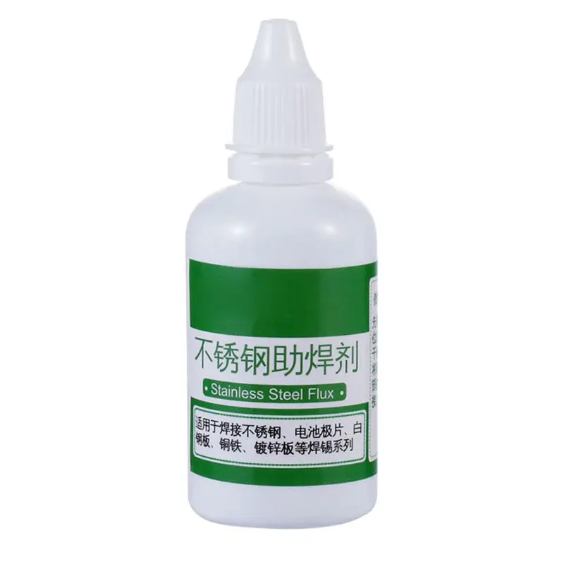 

Powerful Rosin Soldering Agent No-clean Flux Stainless Steel White Plate Iron 18650 Battery Welding Water Liquid Flux