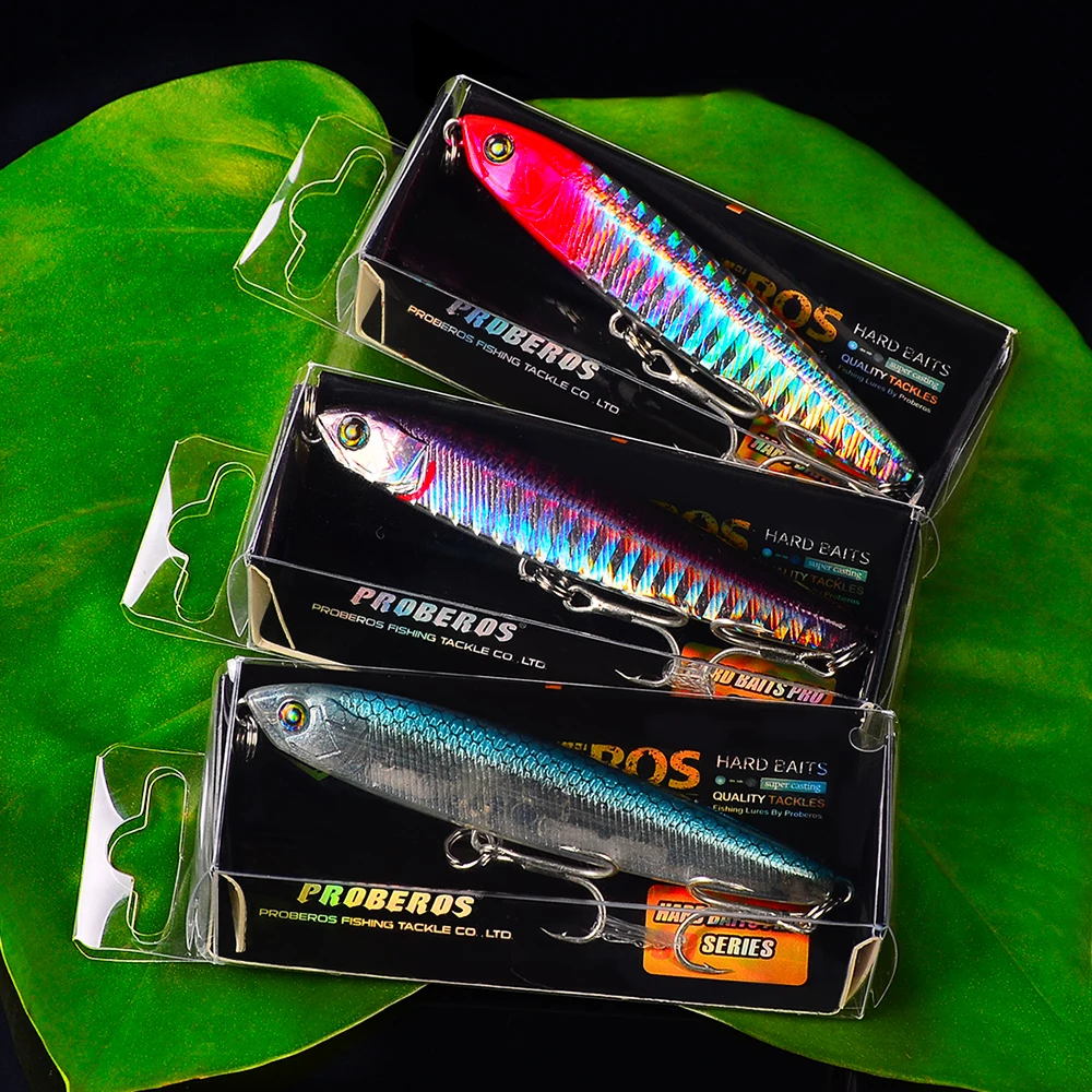 PRO BEROS 5 шт./3D глаза VIB карандаш рыболовные приманки снасти 11 г/21 г цветов в наличии