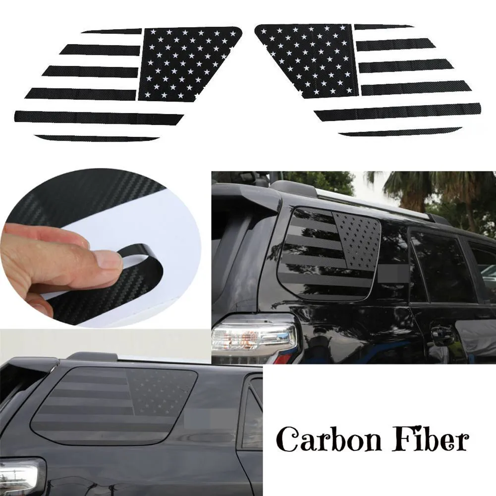 

Universal Car Stickers Waterproof Carbon Fiber Stcker Exterior Rear Window Sticker Fit For Toyota 4Runner 2010-20 Car Accessori