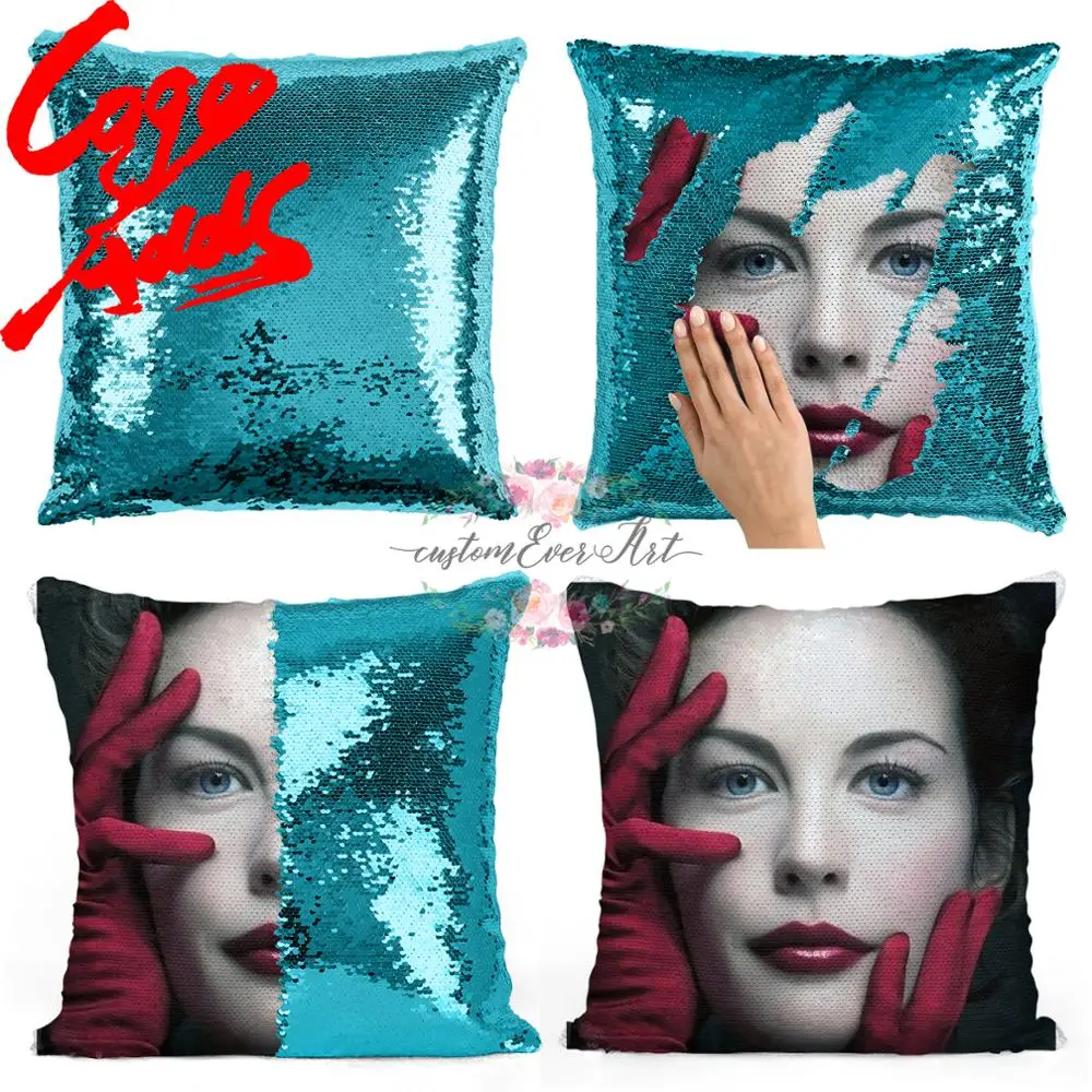 

Liv Tyler sequin pillow | sequin Pillowcase | Two color pillow | gift for her | gift for him | pillow | magic pillow