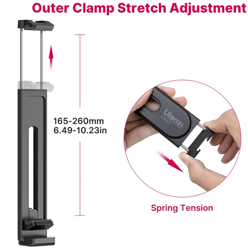 Универсальная подставка для планшета и держатель телефона Ulanzi U-pad II зажим с