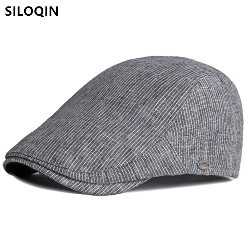 Снэпбэк Кепка SILOQIN мужские хлопковые льняные береты Новинка 2021 Осенняя