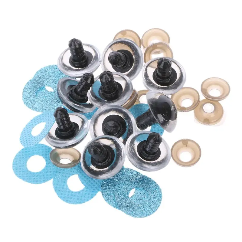 

16 20 24mm 10pcs Shinning Plastic Doll Eyes Craft Eyes DIY For Plush Bear Stuffed Toys Animal Puppet Dolls 19QF
