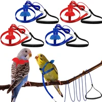 parrot bird harness leash anti bite flying training rope adjustable outdoor flying rope training harness nylon rope bird clothes