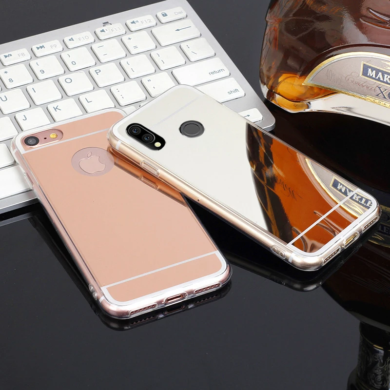 Зеркальный чехол из ТПУ для Xiaomi Redmi Note 7 8 8A 7A 6 6A 5 5A 4 4X 3 K20 Pro Plus 4A S2 с мягкими