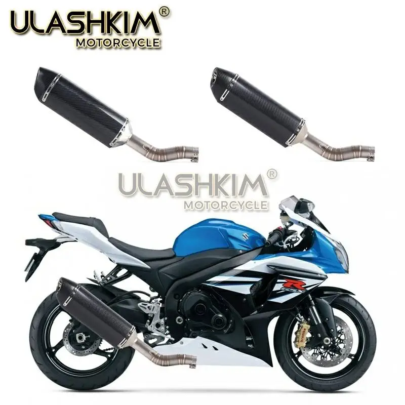 Мотоцикл Полная система глушитель выхлопной трубы среднего звена скольжения для