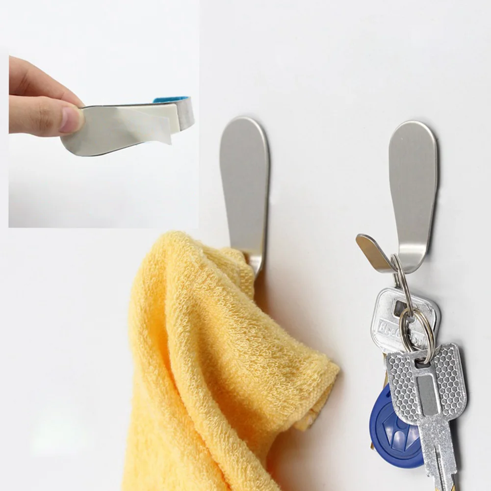 

Waterproof Hanger Clothes Space Save Multifunctional Solid Bathroom Closet Organizer Bath Hook Stainless Steel